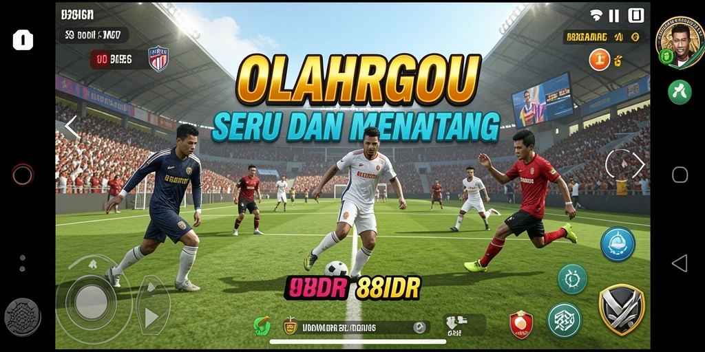 Screenshot gameplay 88IDR menampilkan aksi seru dalam pertandingan olahraga.
