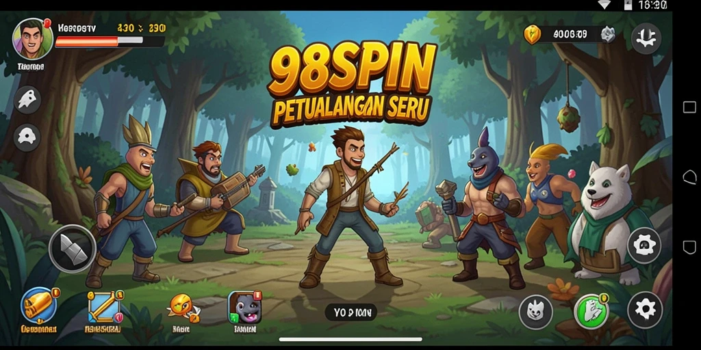 Tampilan gameplay menakjubkan dari 98SPIN yang penuh petualangan.