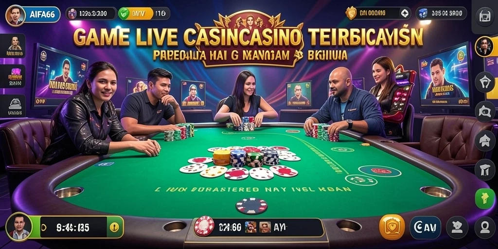 Screenshot AIFA66 menampilkan pengalaman gameplay Live Casino yang mendebarkan.