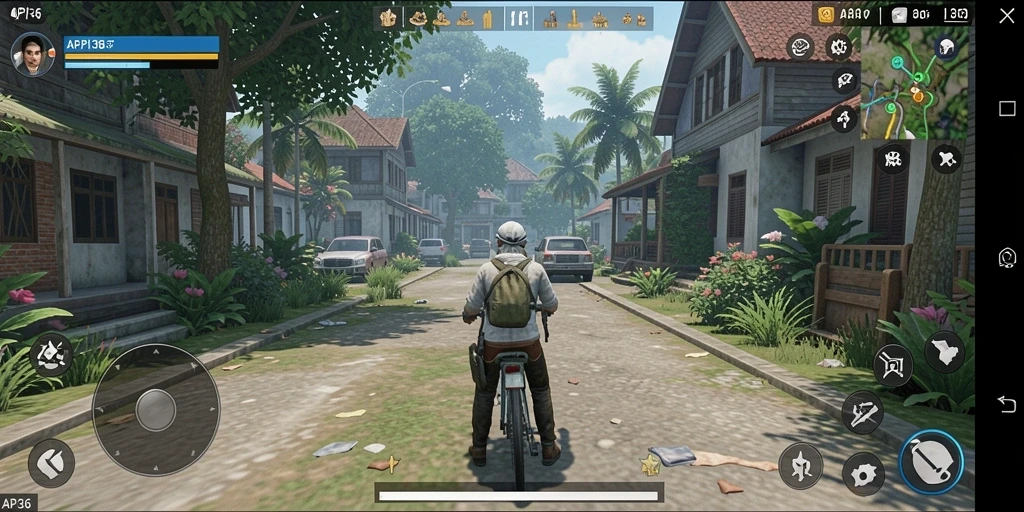 Tangkapan layar utama menampilkan gameplay simulasi yang menarik.