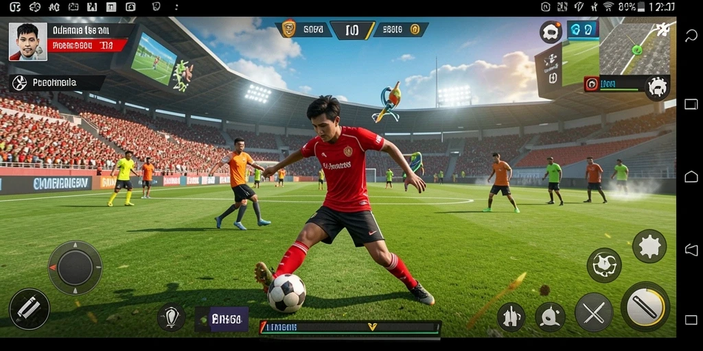 Tampilan seru gameplay olahraga yang mengasyikkan di D06.