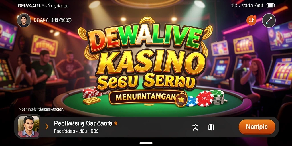 Gameplay Kasino yang mengasyikkan dalam DEWALIVE.