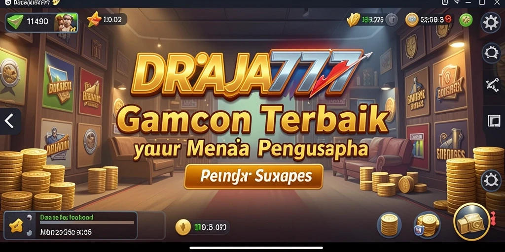 Screenshot gameplay DRAJA777 menampilkan momen membangun bisnis Tycoon.