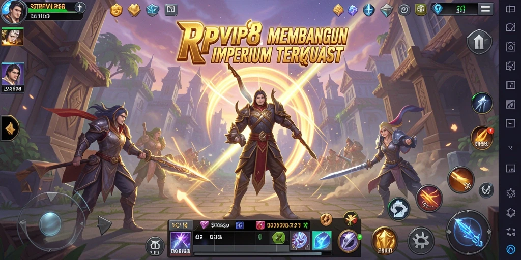 Tampilan gameplay intens dari RPVIP8 dengan taktik strategis yang mendebarkan.