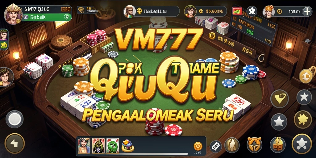Screenshot gameplay VM777 dengan aksi QiuQiu seru.