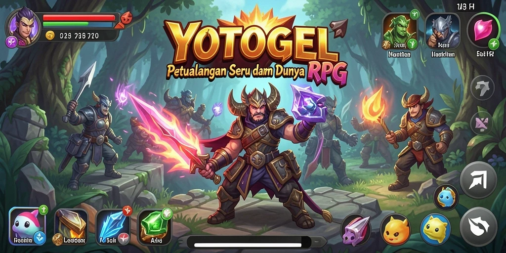 Tampilan menarik dari gameplay RPG YOTOGEL yang seru.